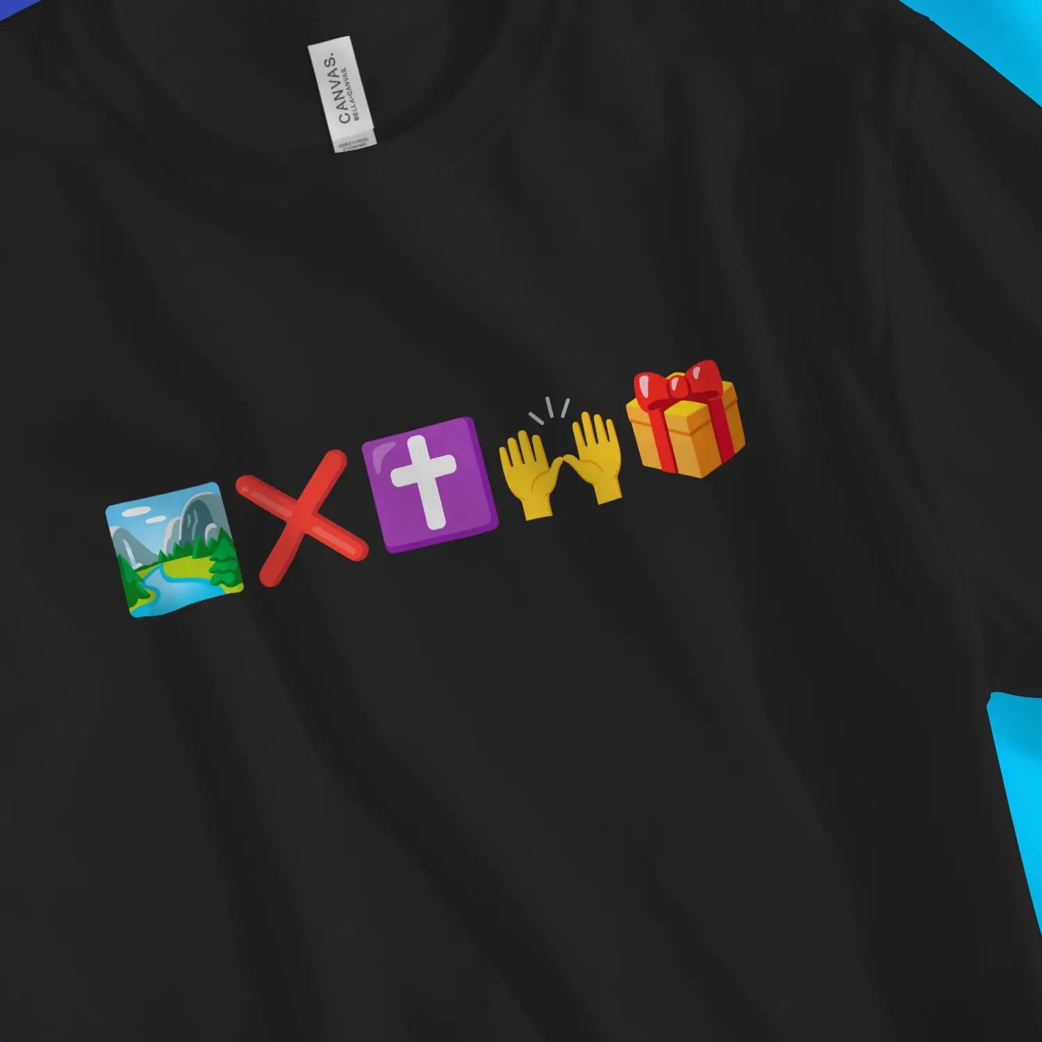 The Gospel Emojis – Unisex Christian T-Shirt designed by 3rd Day Christian Clothing.