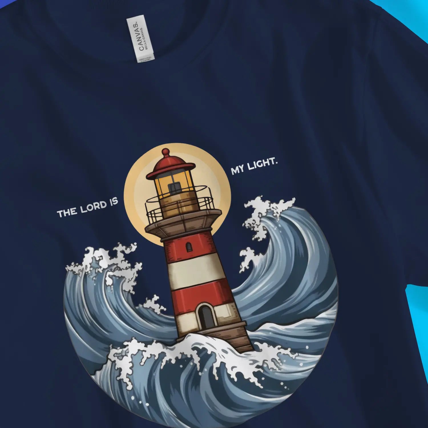 The LORD is my Light – Unisex Christian T-Shirt designed by 3rd Day Christian Clothing.