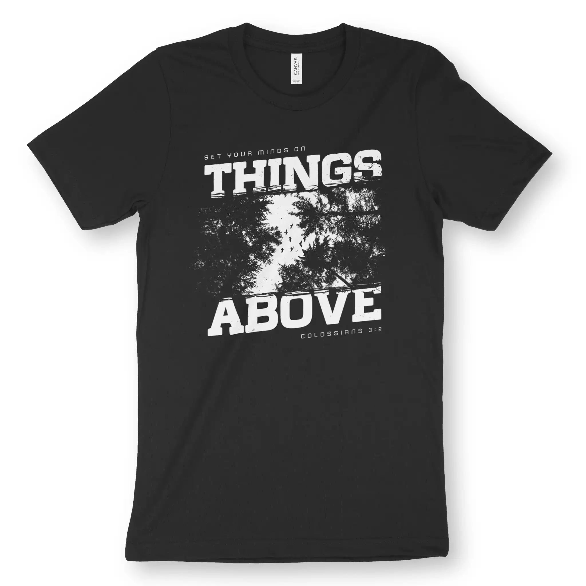 Things Above (Birds) – Unisex Christian T-Shirt designed by 3rd Day Christian Clothing.