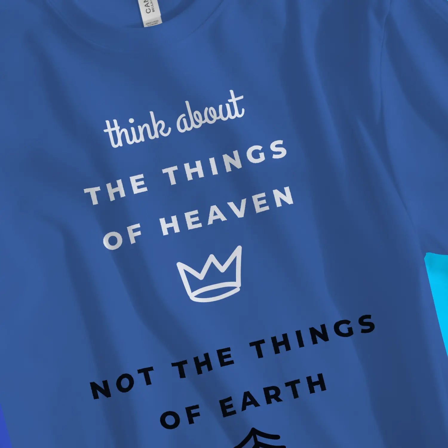 Think About The Things of Heaven | Premium Unisex Christian T-Shirt designed by 3rd Day Christian Clothing.