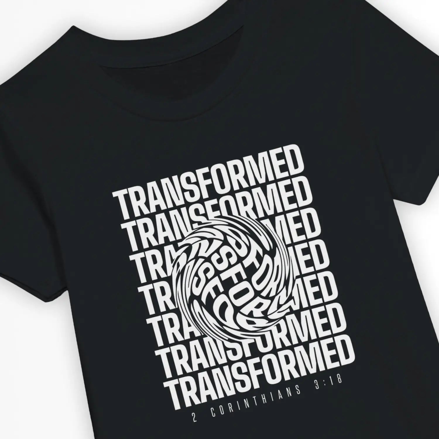 Transformed (Warped) – Kids' Christian T-Shirt designed by 3rd Day Christian Clothing.
