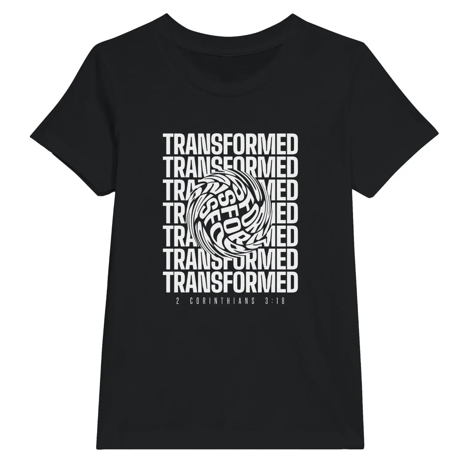 Transformed (Warped) – Kids' Christian T-Shirt designed by 3rd Day Christian Clothing.