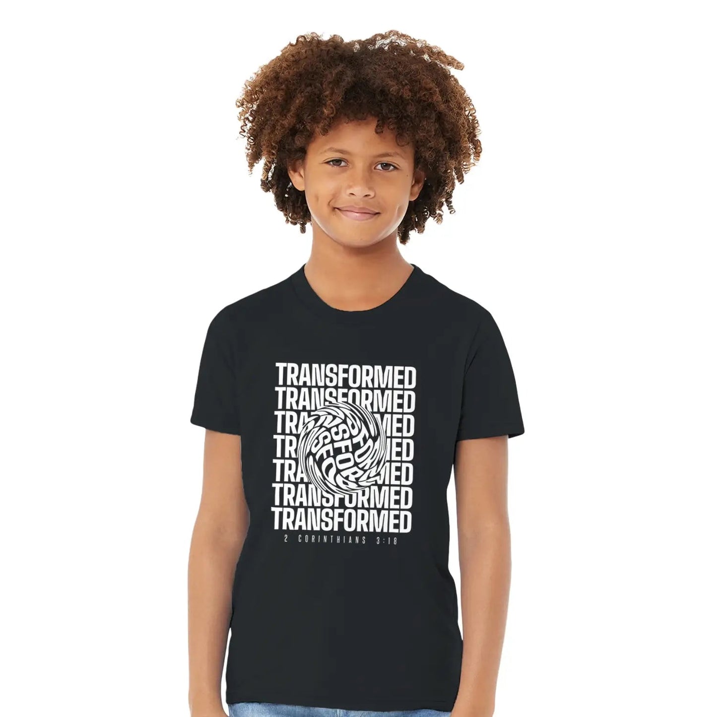 Transformed (Warped) | Premium Kids' Christian T-Shirt designed by 3rd Day Christian Clothing.