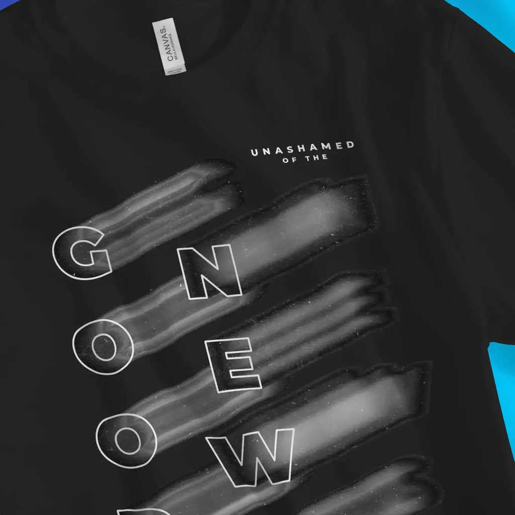 Unashamed Of The Good News 4.0 – Unisex Christian T-Shirt designed by 3rd Day Christian Clothing.