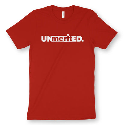 UNmeritED | Premium Unisex Christian T-Shirt designed by 3rd Day Christian Clothing.