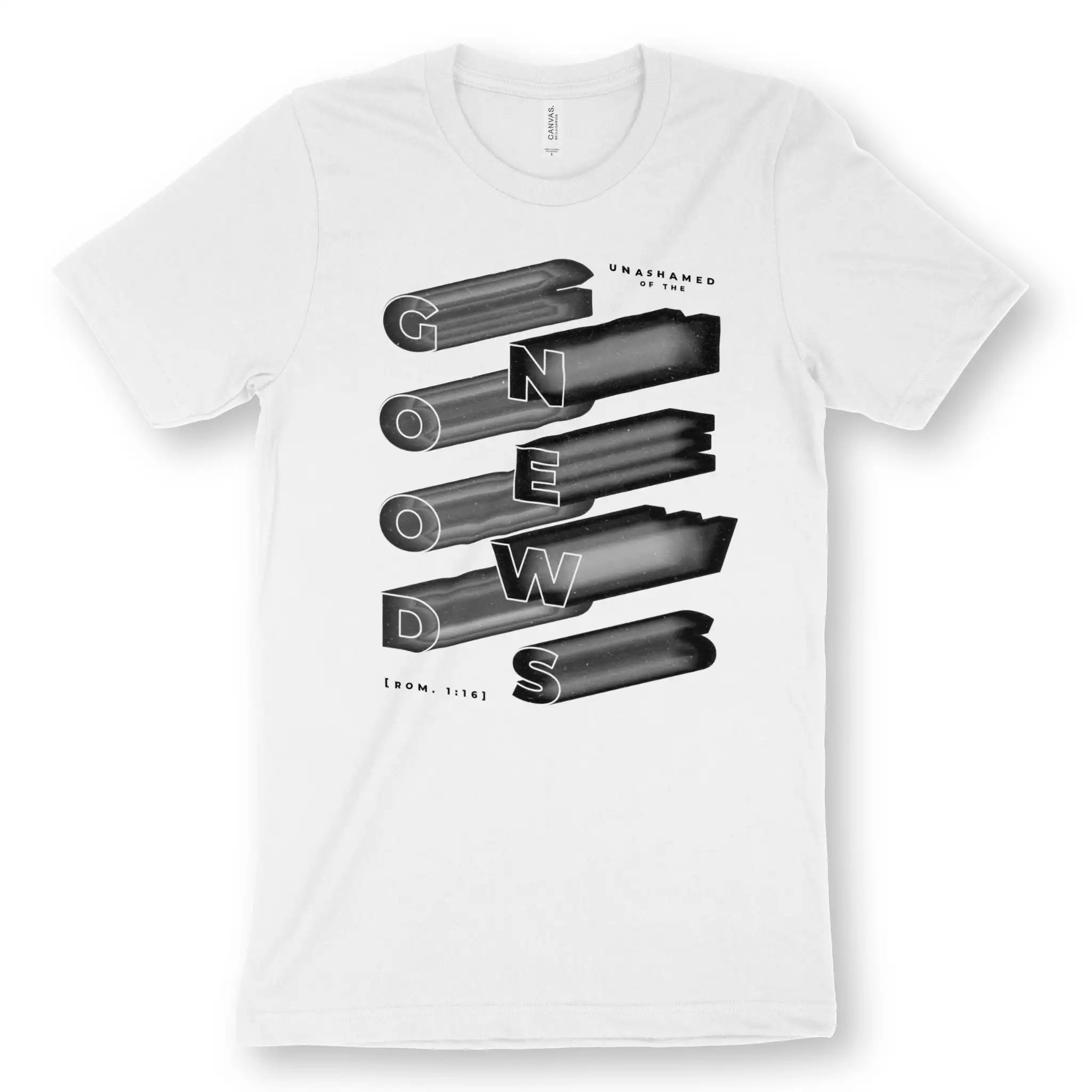 Unashamed Of The Good News 2.0 – Unisex Christian T-Shirt designed by 3rd Day Christian Clothing.