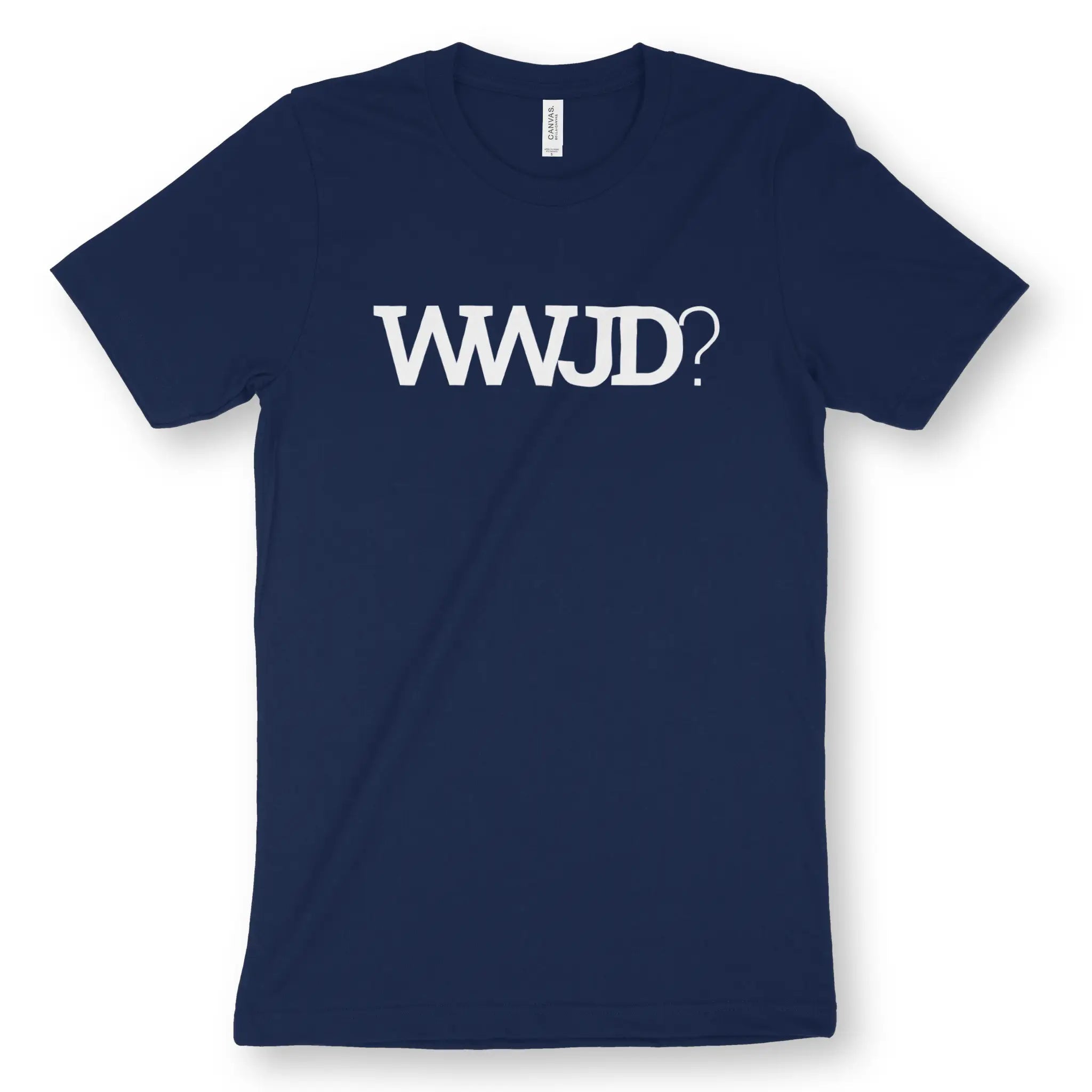 WWJD? (What Would Jesus Do?) – Unisex Christian T-Shirt designed by 3rd Day Christian Clothing.