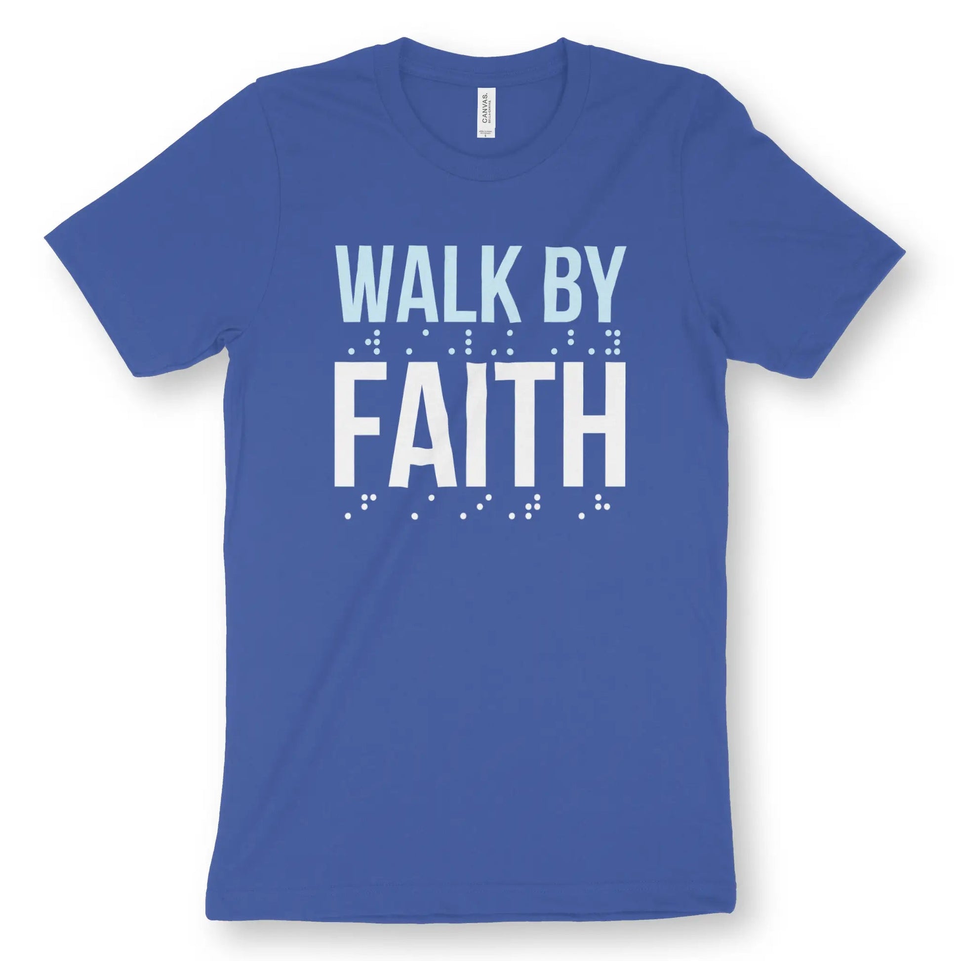 Walk By Faith 2.0 (Braille) | Premium Unisex Christian T-Shirt designed by 3rd Day Christian Clothing.