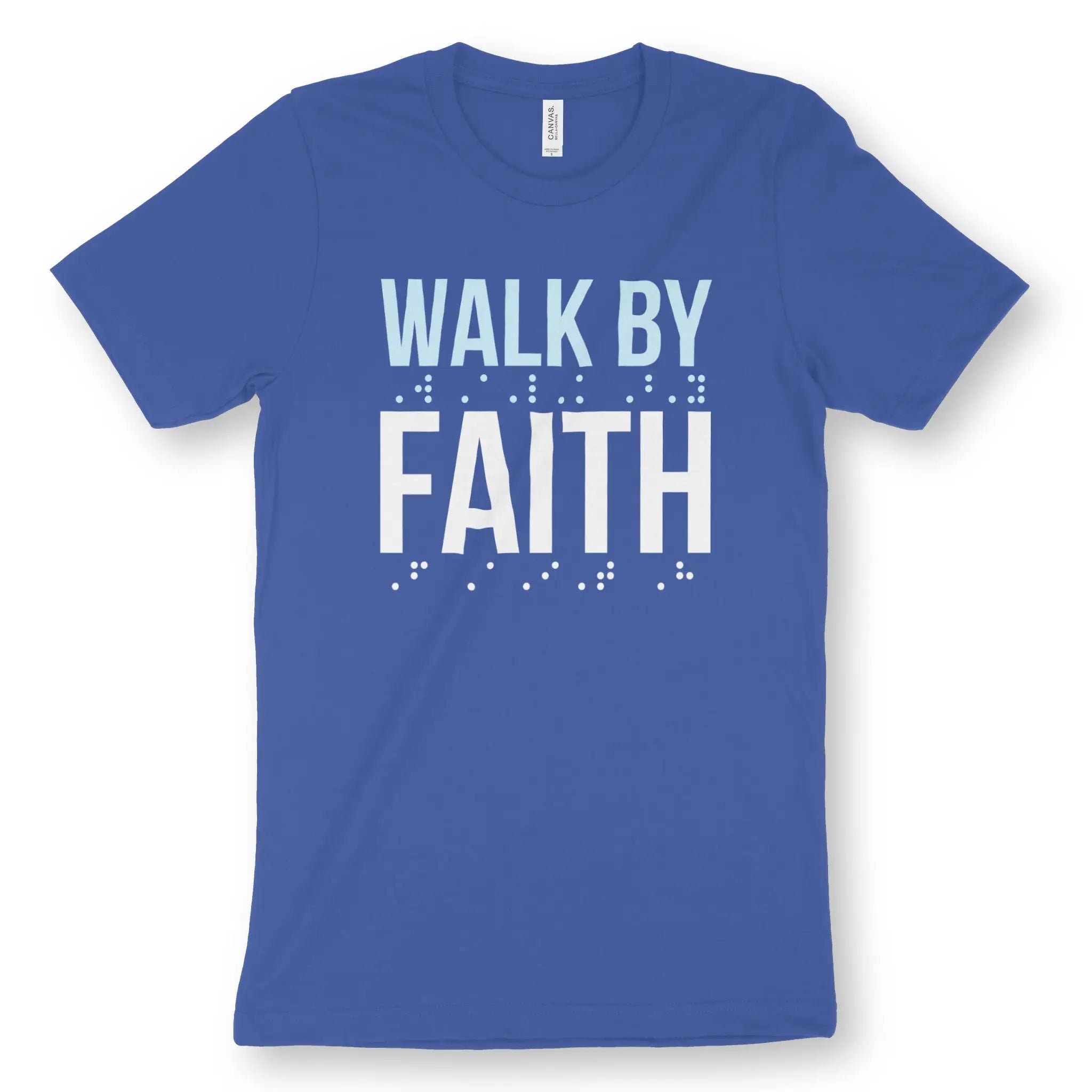 Walk By Faith 2.0 (Braille) – Unisex Christian T-Shirt designed by 3rd Day Christian Clothing.