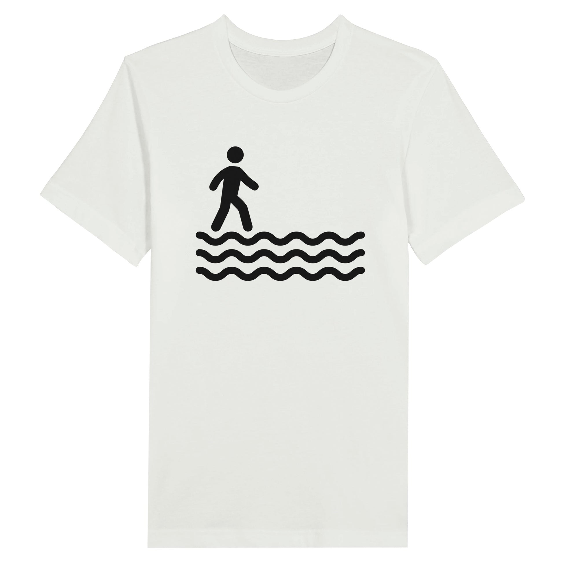 An image of Walk On Water | Premium Unisex Christian T-shirt available at 3rd Day Christian Clothing UK