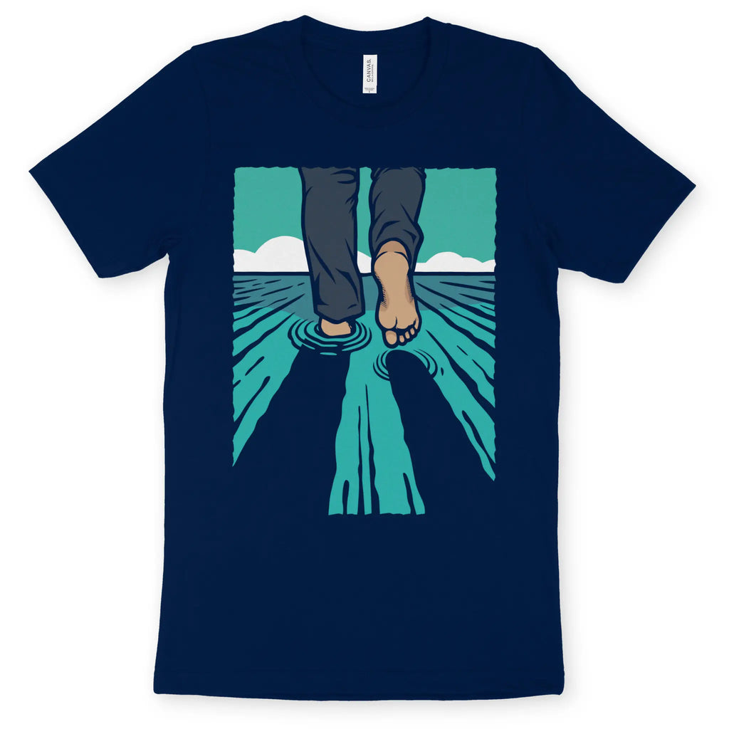 Walk On Water 4.1 – Unisex Christian T-Shirt designed by 3rd Day Christian Clothing.