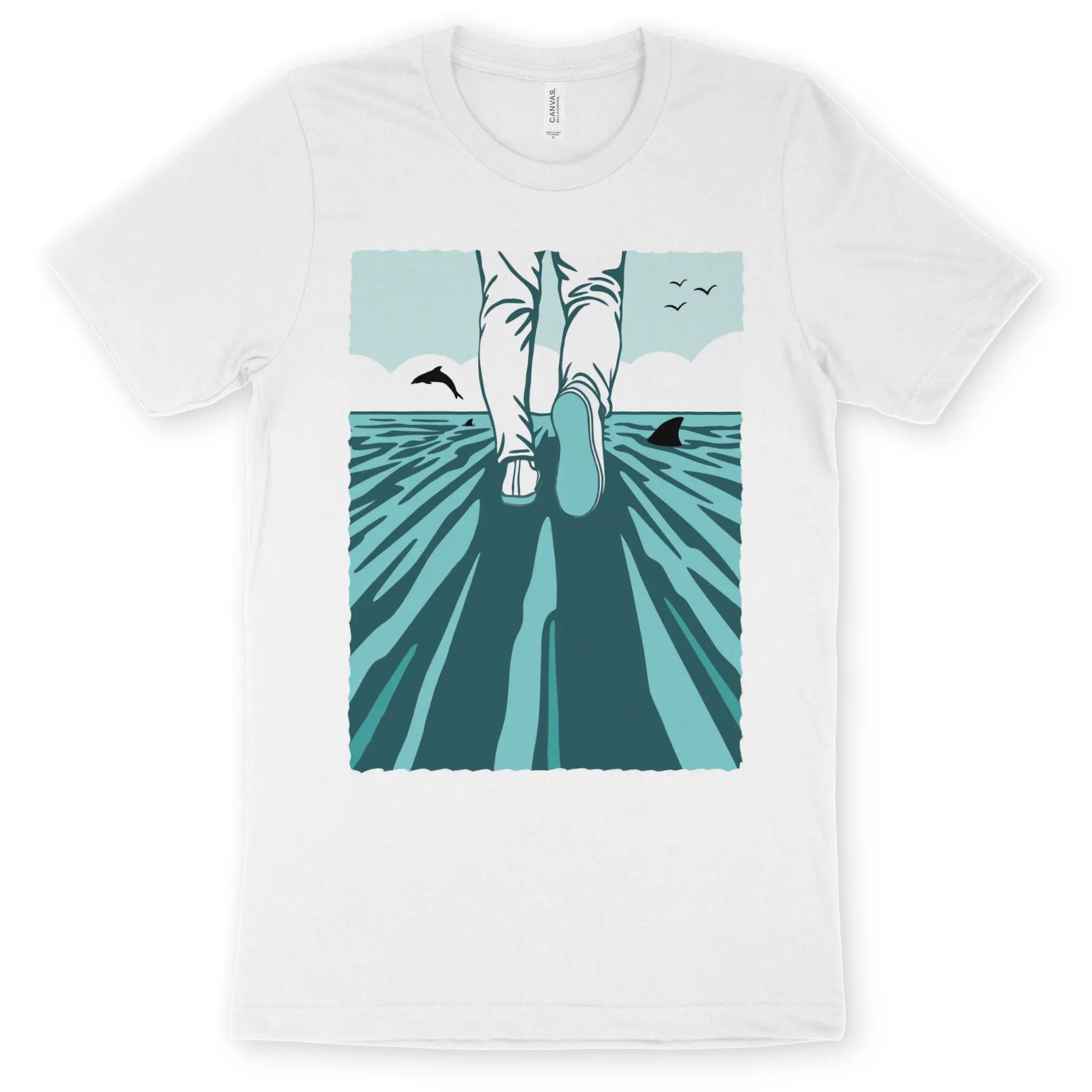 Walk On Water 6.0 (White) – Unisex Christian T-Shirt designed by 3rd Day Christian Clothing.