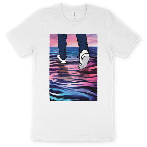 Walk On Water (7th Edition, White) – Unisex Christian T-Shirt designed by 3rd Day Christian Clothing.
