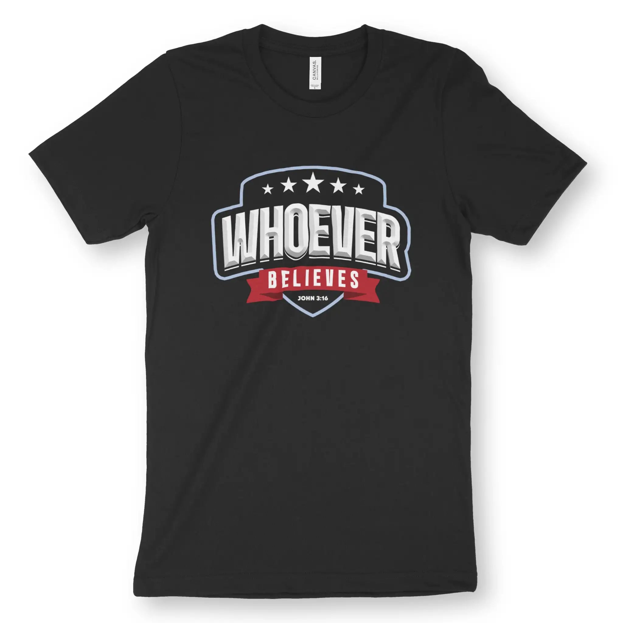 Whoever Believes (Team Logo) – Unisex Christian T-Shirt designed by 3rd Day Christian Clothing.