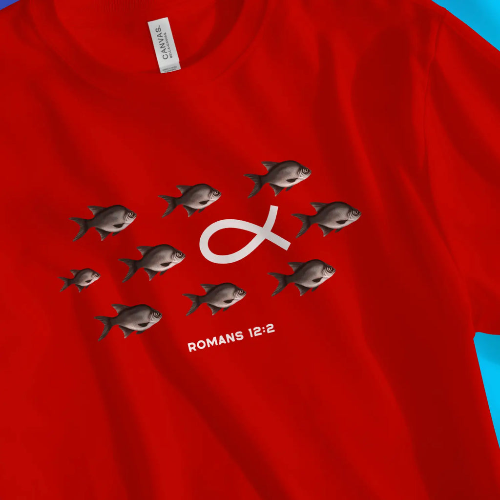 Against The Flow 2.0 – Unisex Christian T-Shirt designed by 3rd Day Christian Clothing.