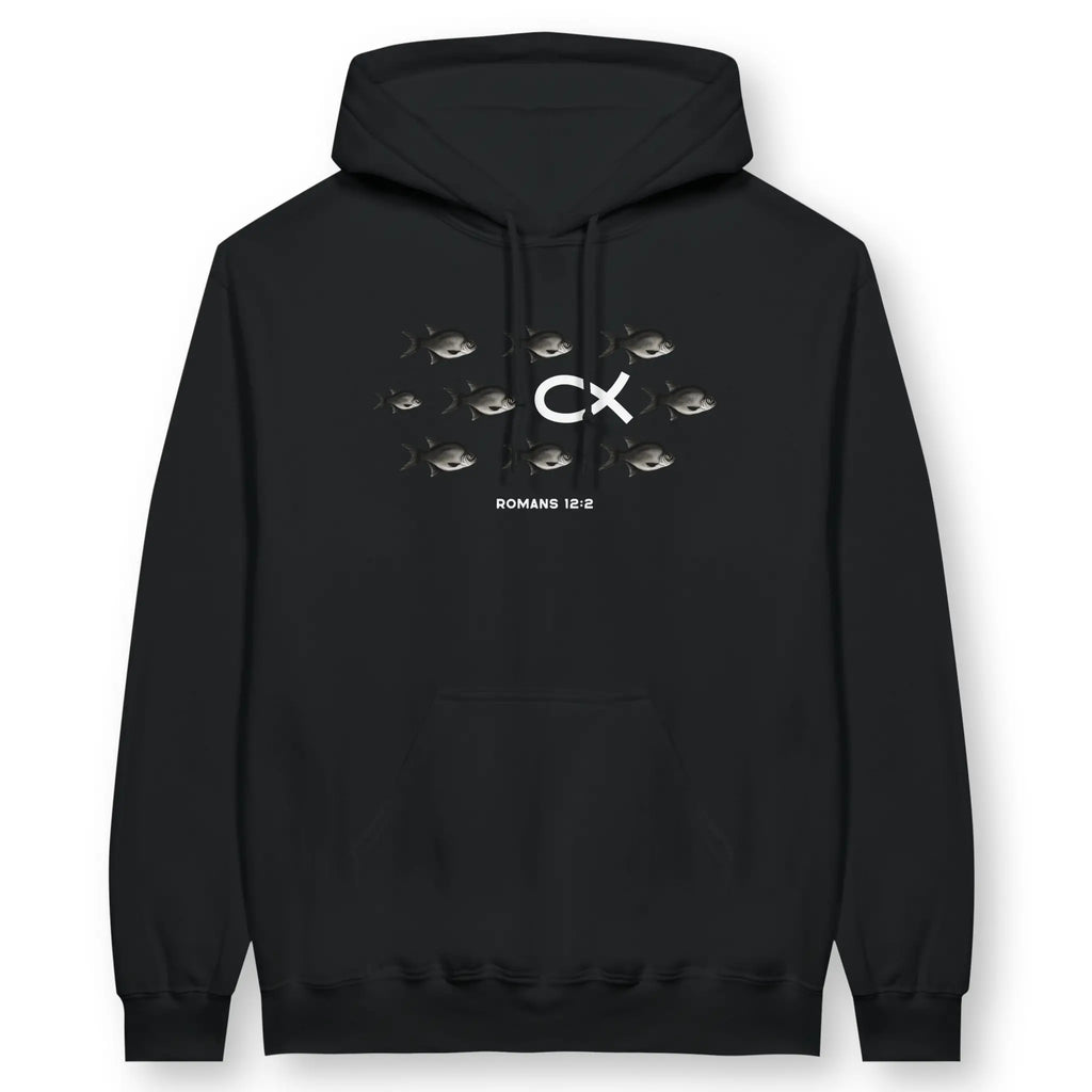 Against The Flow – Unisex Christian Hoodie designed by 3rd Day Christian Clothing.