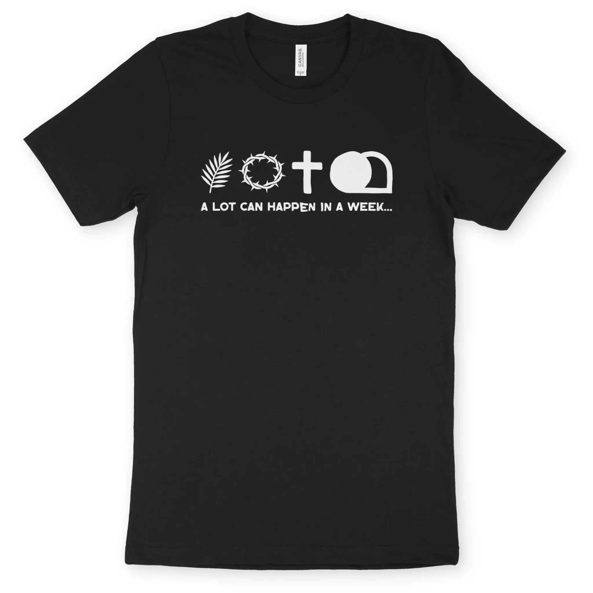 A Lot Can Happen In A Week – Unisex Christian T-Shirt designed by 3rd Day Christian Clothing.