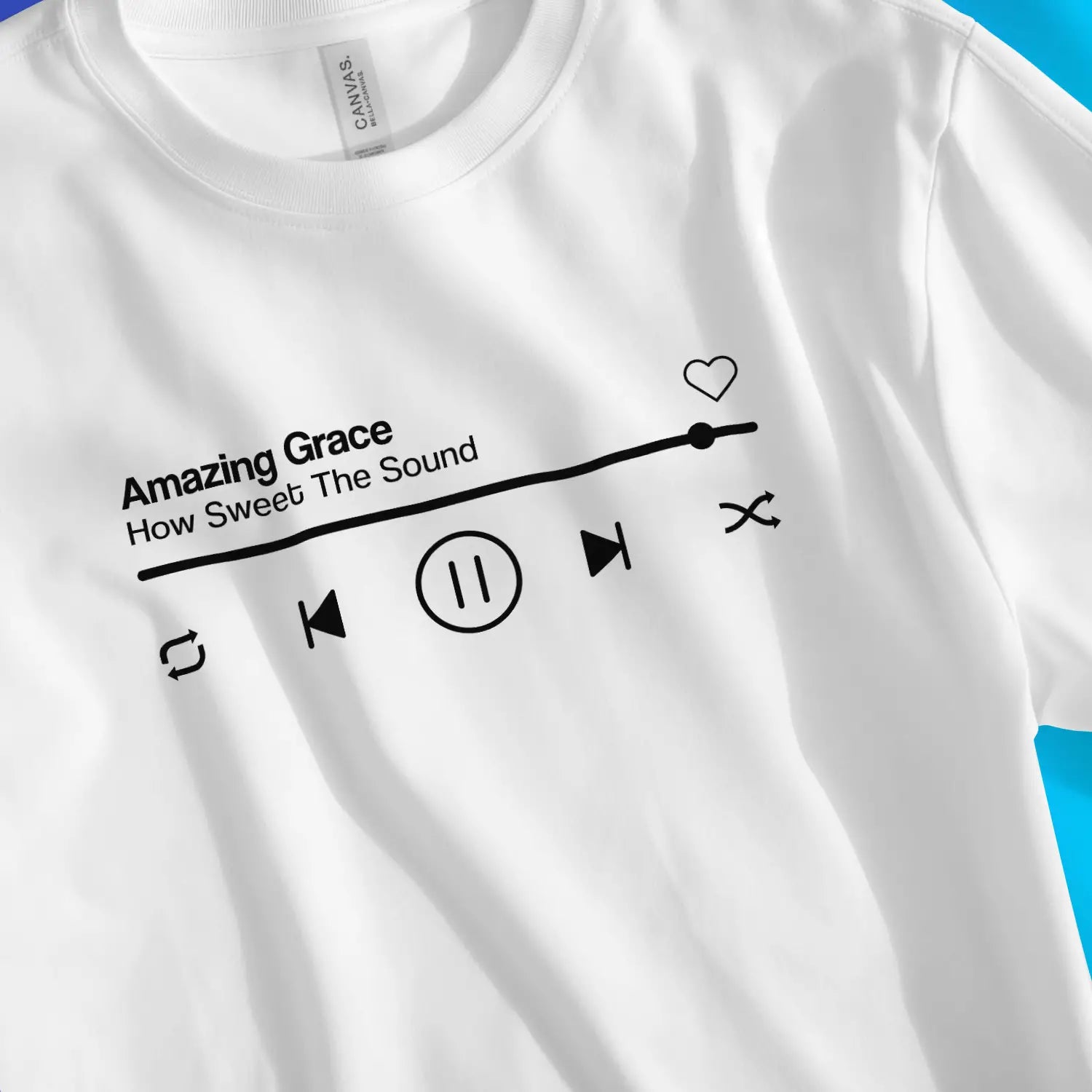 Amazing Grace (Music Player) – Unisex Christian T-Shirt