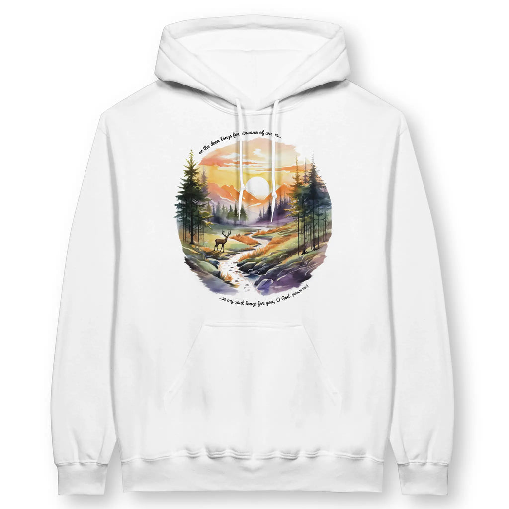 As The Deer (3rd Edition) – Unisex Christian Hoodie designed by 3rd Day Christian Clothing.