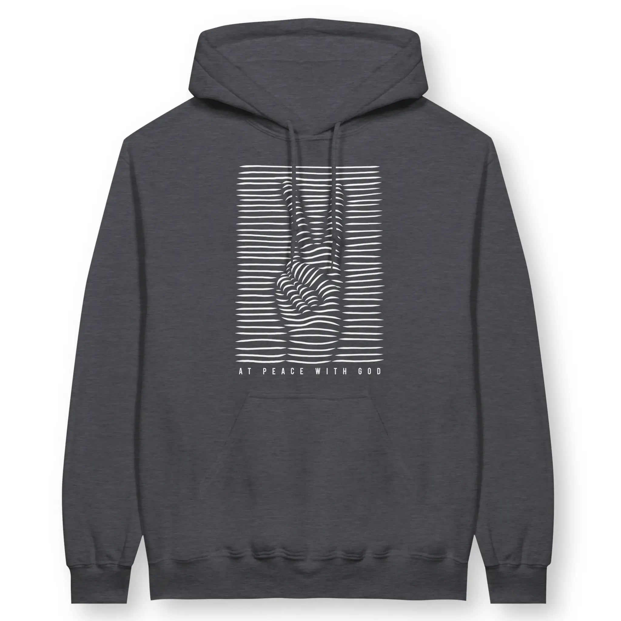At Peace With God – Unisex Christian Hoodie designed by 3rd Day Christian Clothing.