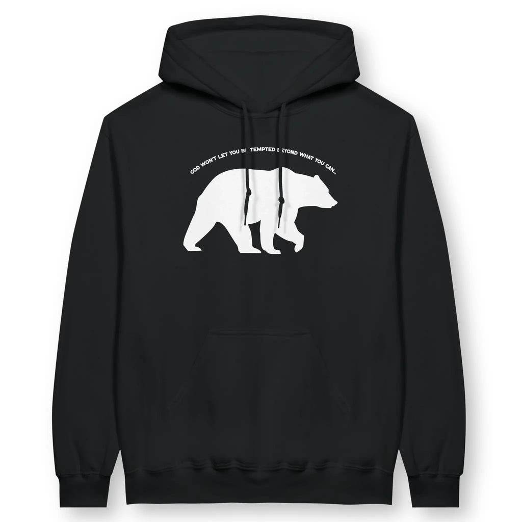 BEAR (1 Corinthians 10:13) – Unisex Christian Hoodie designed by 3rd Day Christian Clothing.