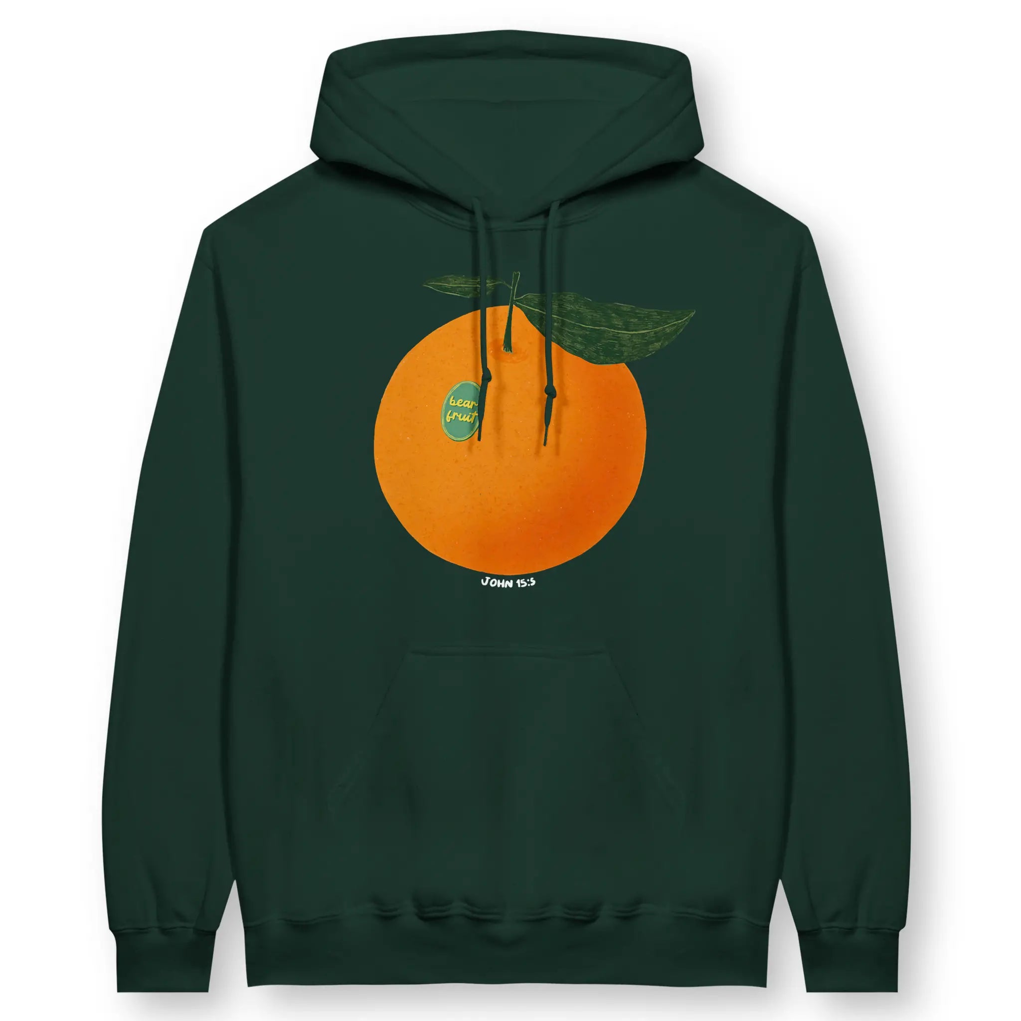 Bear Fruit (Orange) – Unisex Christian Hoodie designed by 3rd Day Christian Clothing.