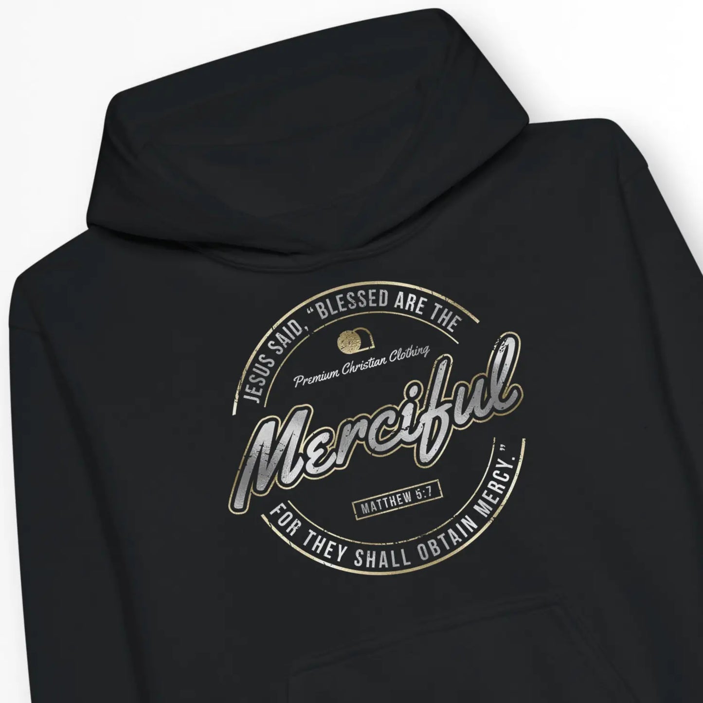 Blessed Are The Merciful | Premium Kids' Christian Hoodie