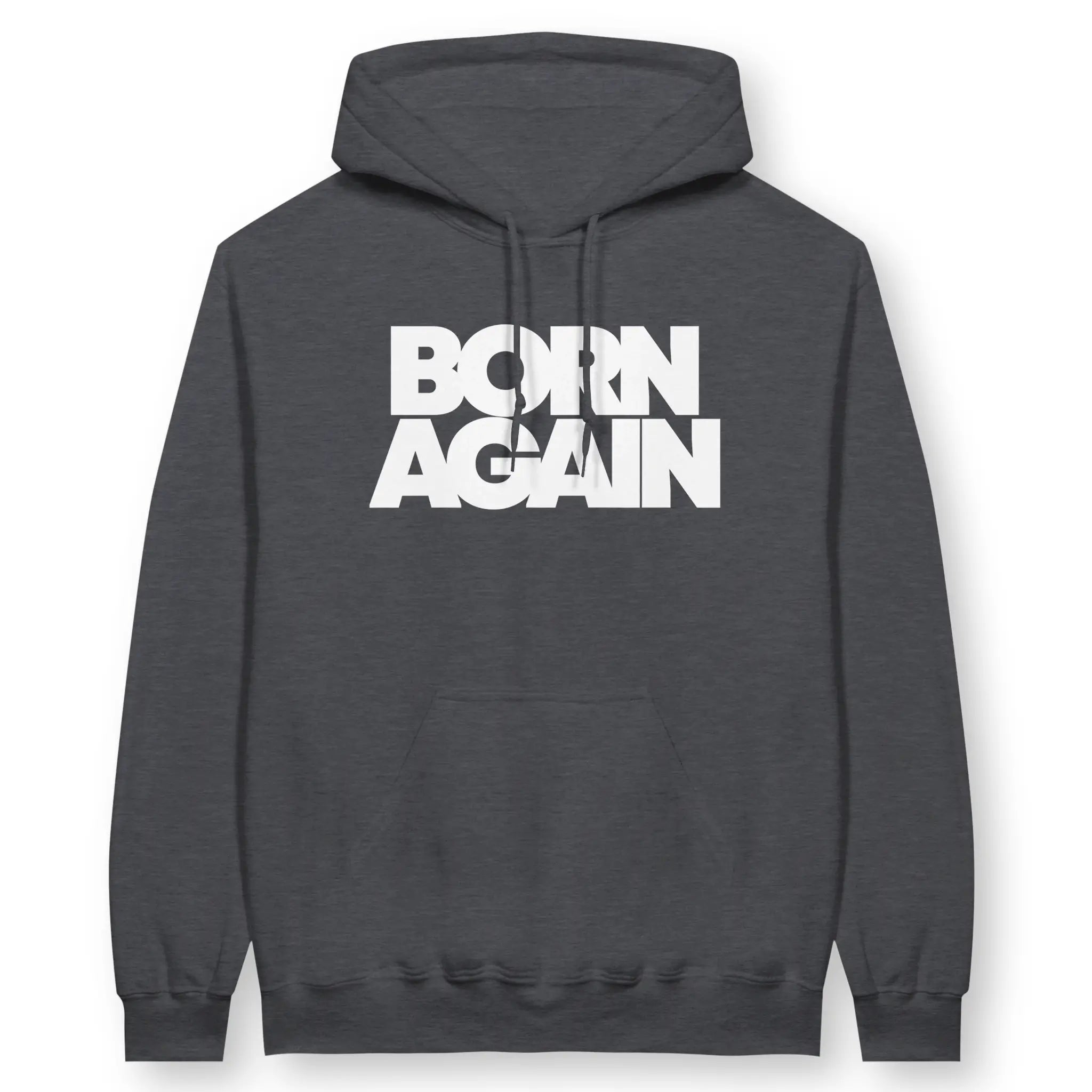 BORN AGAIN (Bold) – Unisex Christian Hoodie designed by 3rd Day Christian Clothing.
