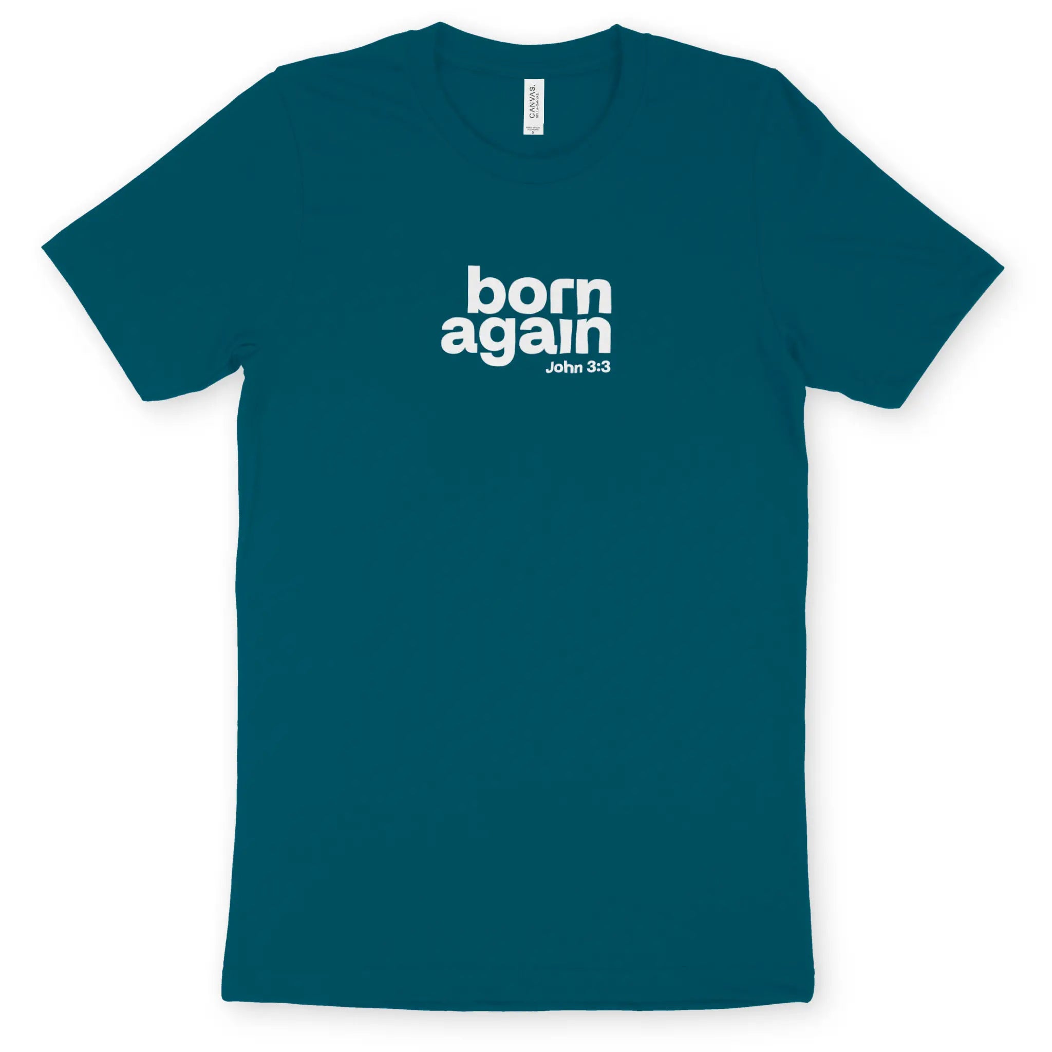 born again (John 3:3) – Unisex Christian T-Shirt designed by 3rd Day Christian Clothing.