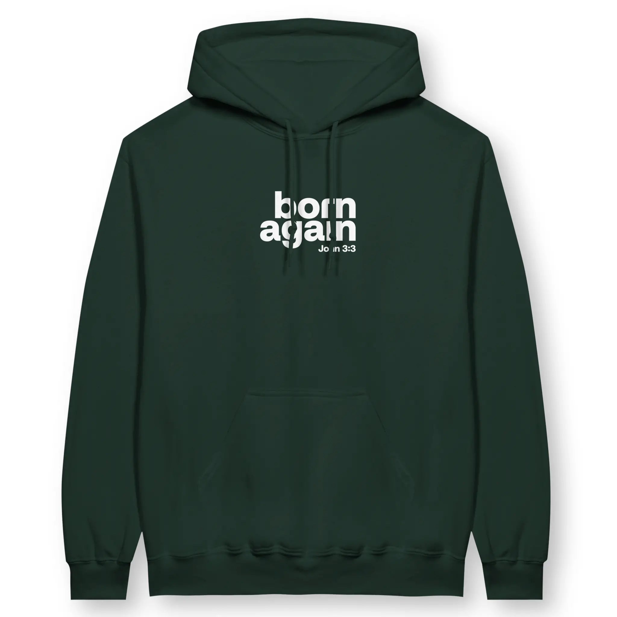 born again (John 3:3) – Unisex Christian Hoodie designed by 3rd Day Christian Clothing.