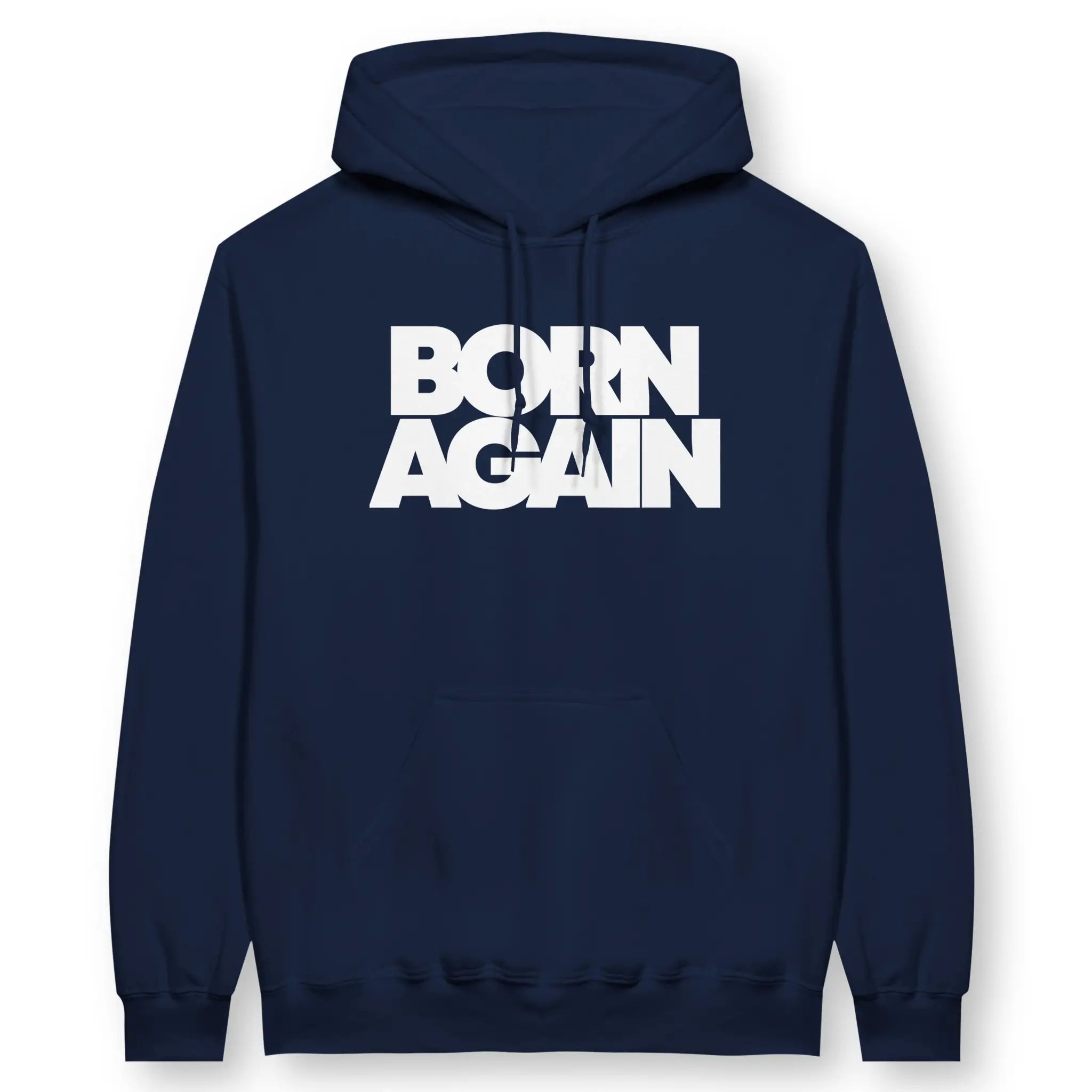 BORN AGAIN (Bold) – Unisex Christian Hoodie designed by 3rd Day Christian Clothing.