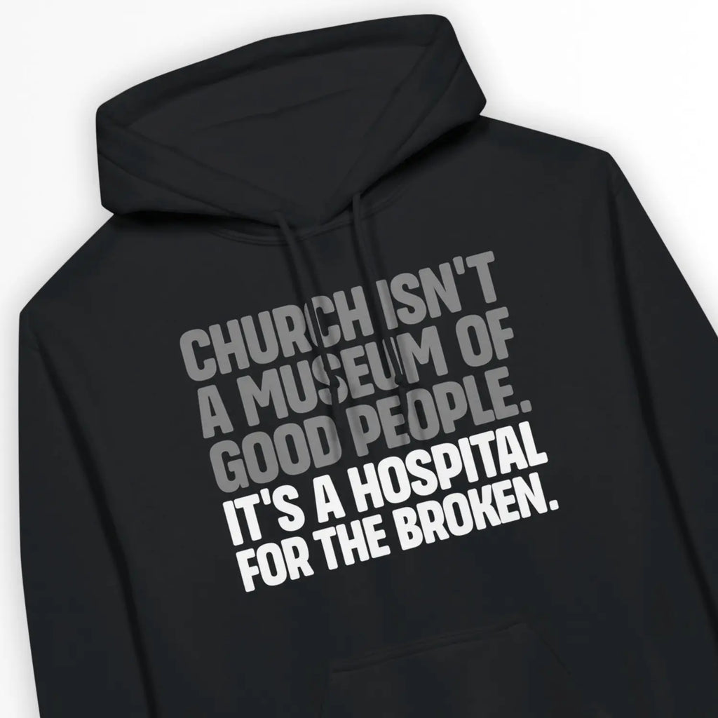 Church Isn't A Museum – Unisex Christian Hoodie designed by 3rd Day Christian Clothing.