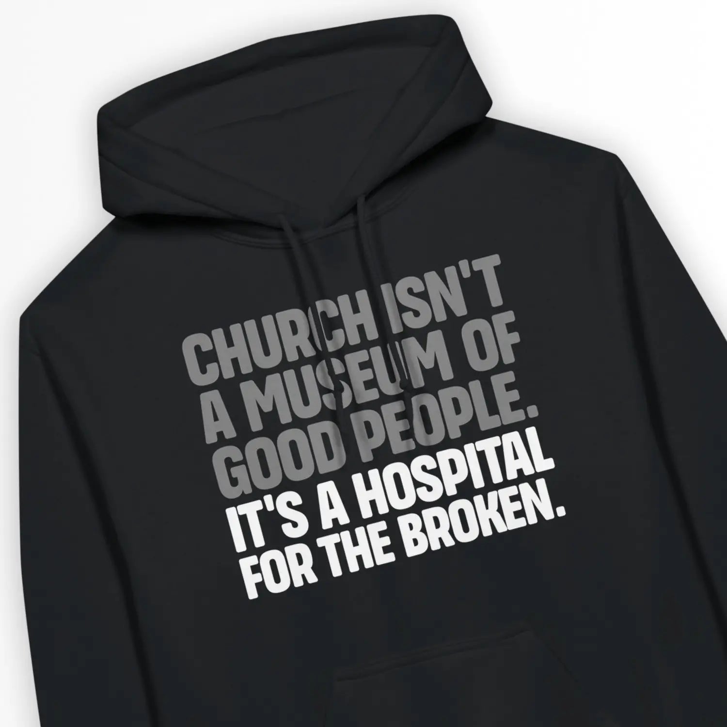 Church Isn't A Museum – Unisex Christian Hoodie designed by 3rd Day Christian Clothing.