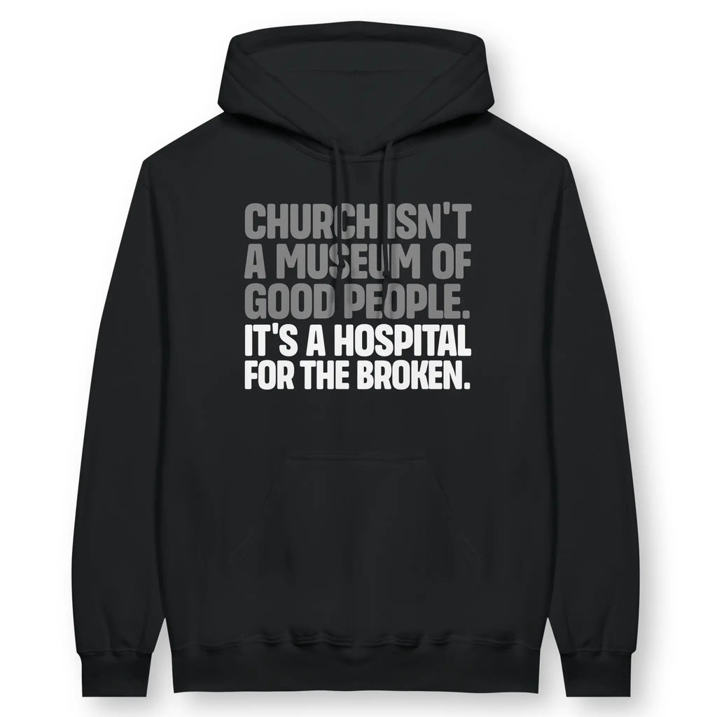 Church Isn't A Museum – Unisex Christian Hoodie designed by 3rd Day Christian Clothing.