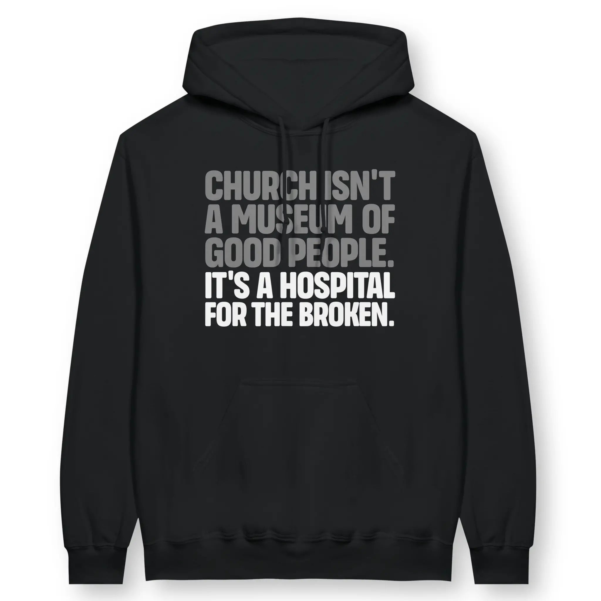 Church Isn't A Museum – Unisex Christian Hoodie designed by 3rd Day Christian Clothing.