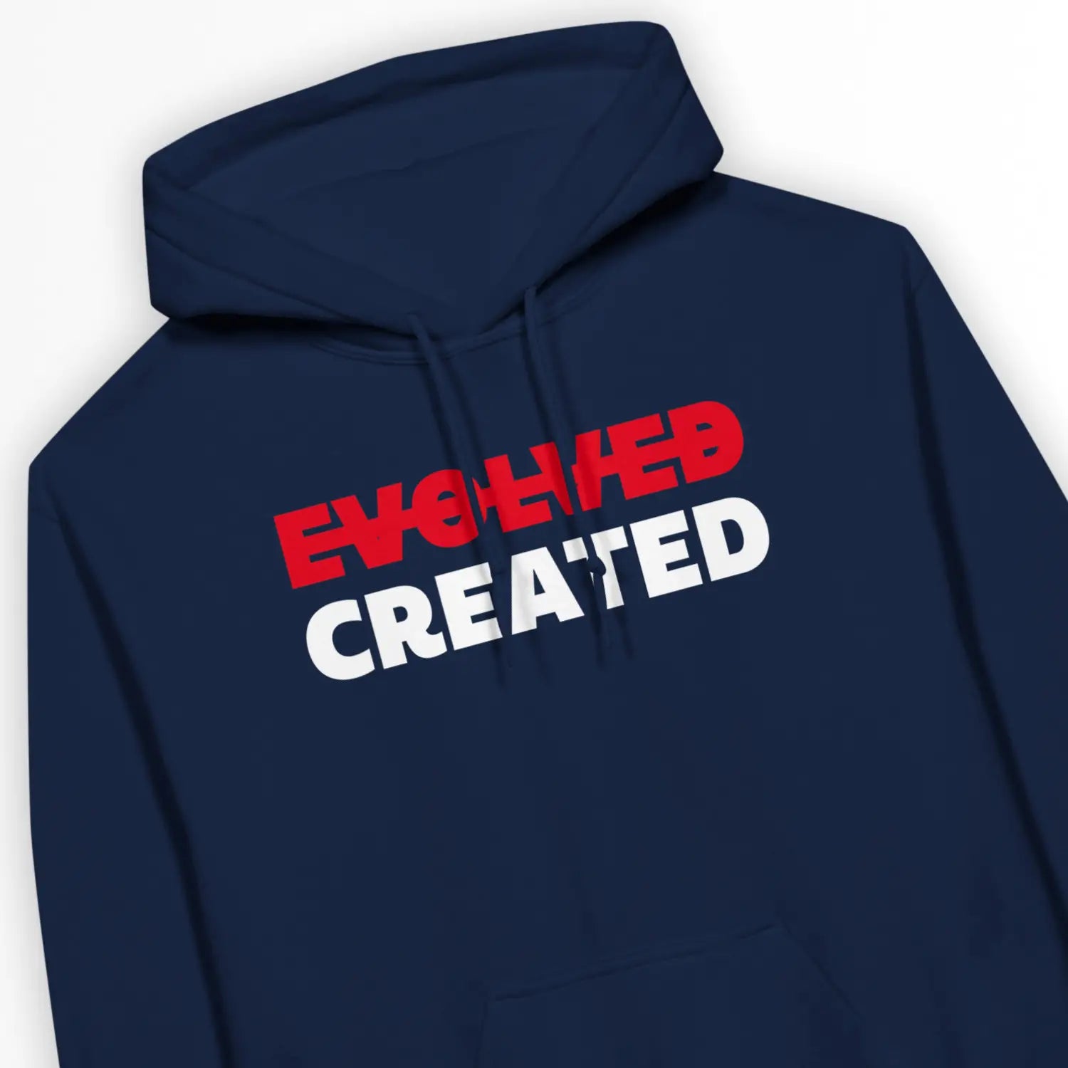 Created Not Evolved – Unisex Christian Hoodie designed by 3rd Day Christian Clothing.