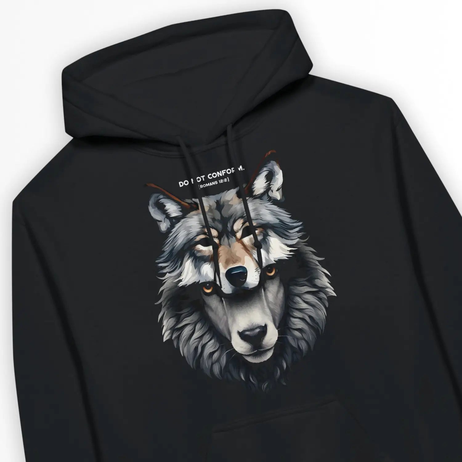 Do Not Conform (Romans 12:2) – Unisex Christian Hoodie designed by 3rd Day Christian Clothing.