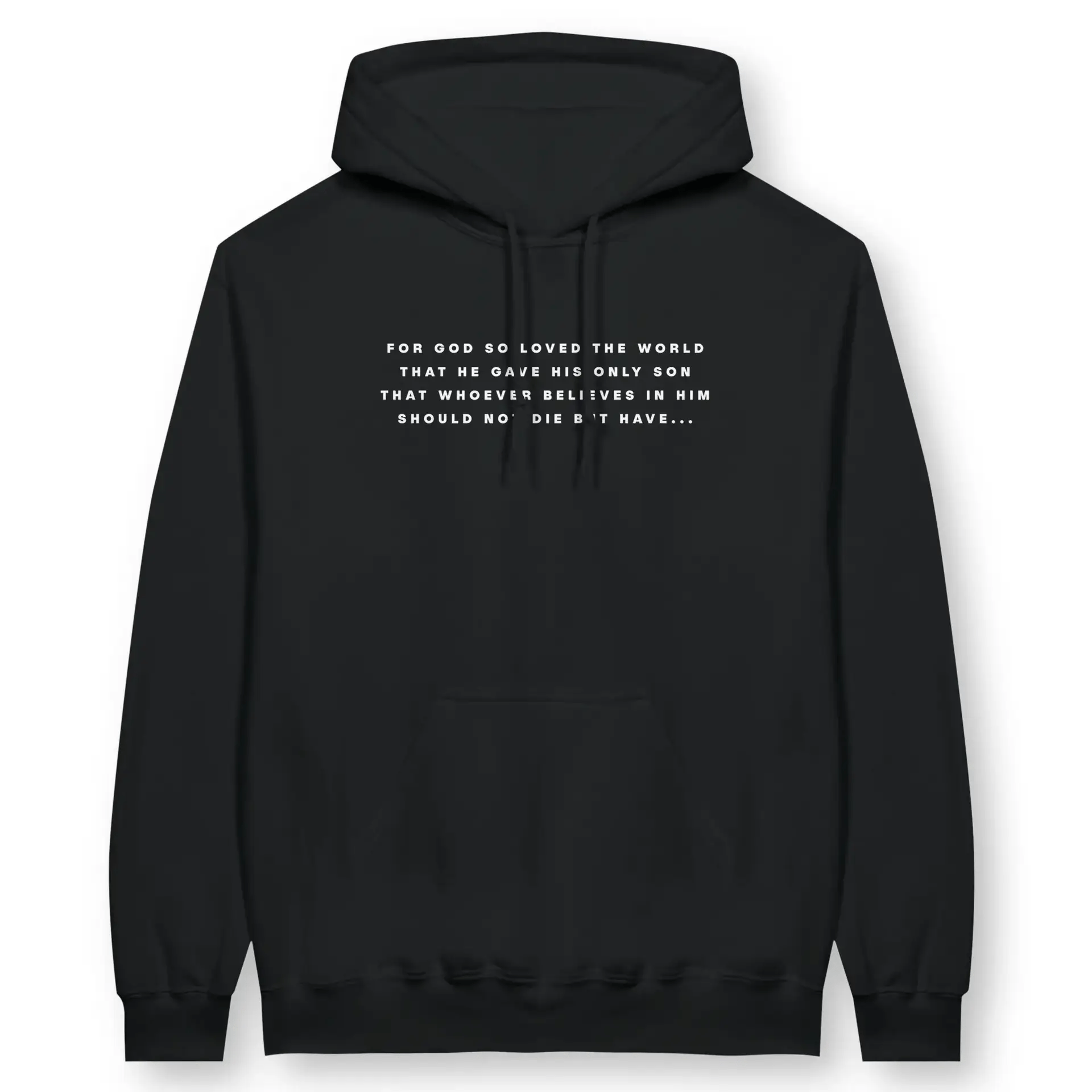 ETERNAL LIFE (John 3:16) – Unisex Christian Hoodie designed by 3rd Day Christian Clothing.