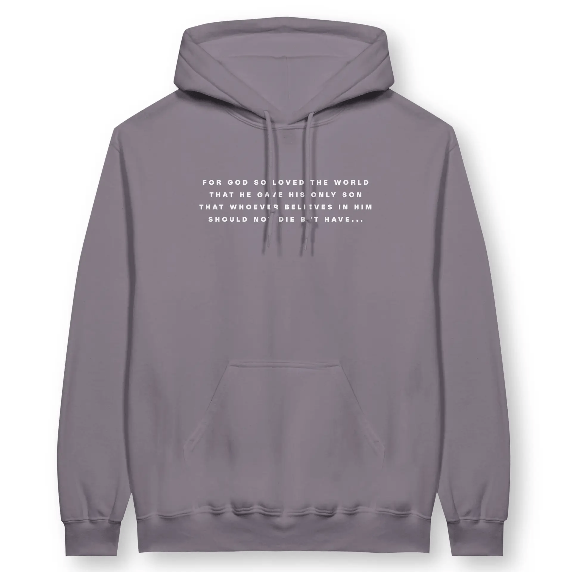 ETERNAL LIFE (John 3:16, 2nd Edition) – Unisex Christian Hoodie designed by 3rd Day Christian Clothing.