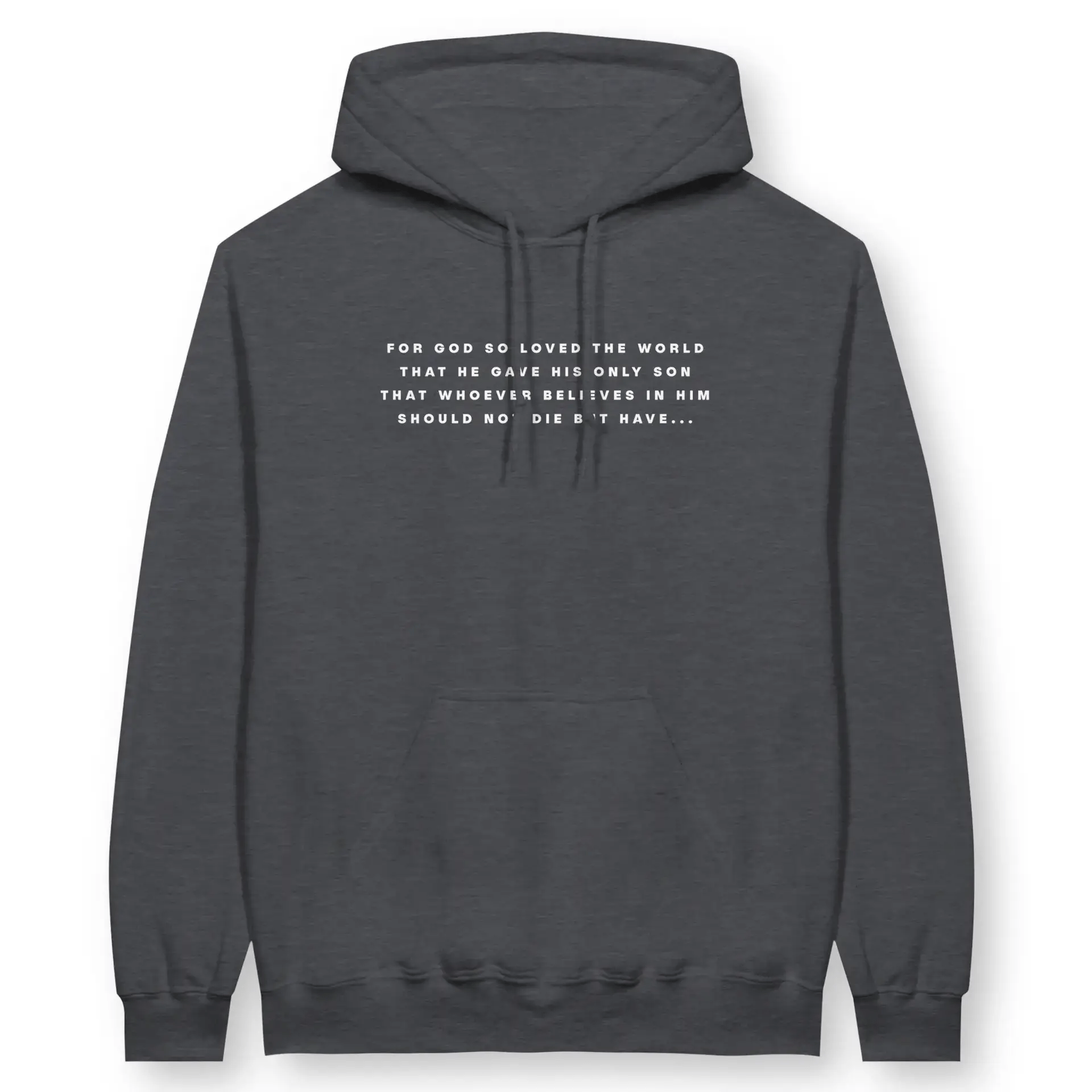 ETERNAL LIFE (John 3:16, 2nd Edition) – Unisex Christian Hoodie designed by 3rd Day Christian Clothing.
