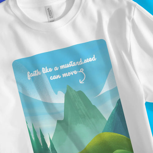 Faith Like A Mustard Seed (3rd Edition) – Unisex Christian T-Shirt designed by 3rd Day Christian Clothing.