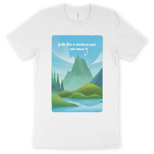 Faith Like A Mustard Seed (3rd Edition) – Unisex Christian T-Shirt designed by 3rd Day Christian Clothing.