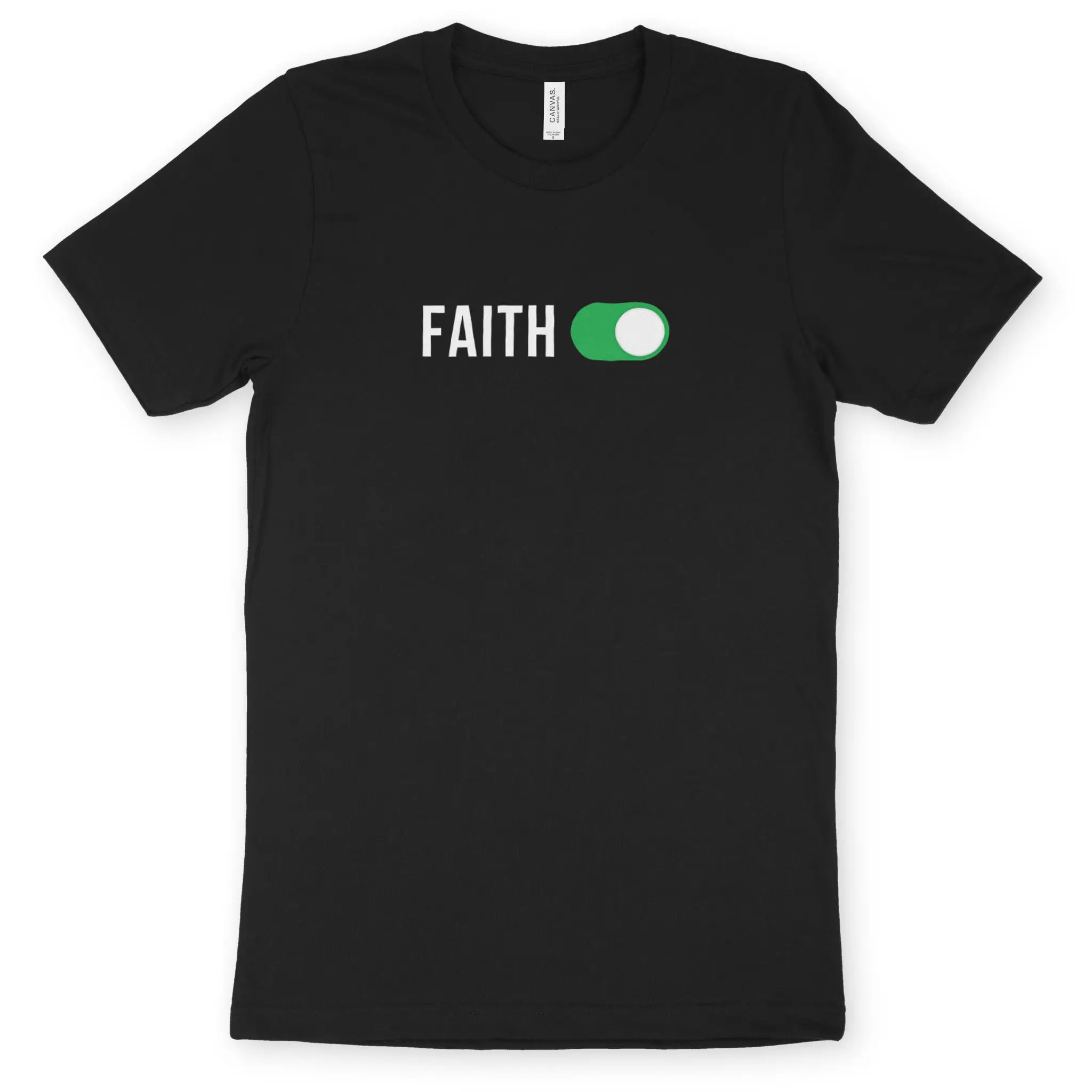 FAITH: ON – Unisex Christian T-Shirt designed by 3rd Day Christian Clothing.
