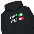Faith (On) Fear (Off) – Unisex Christian Hoodie designed by 3rd Day Christian Clothing.