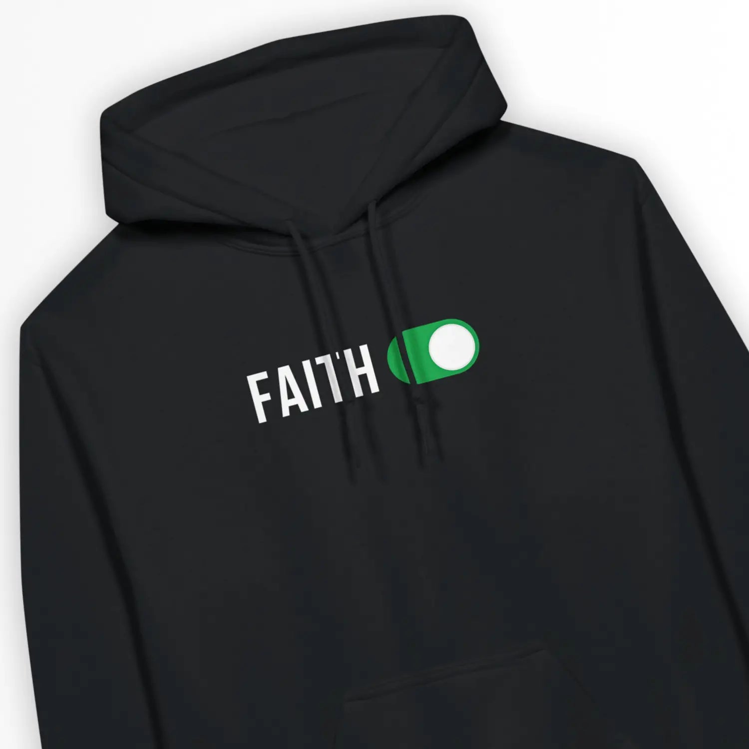 FAITH: ON – Unisex Christian Hoodie designed by 3rd Day Christian Clothing.