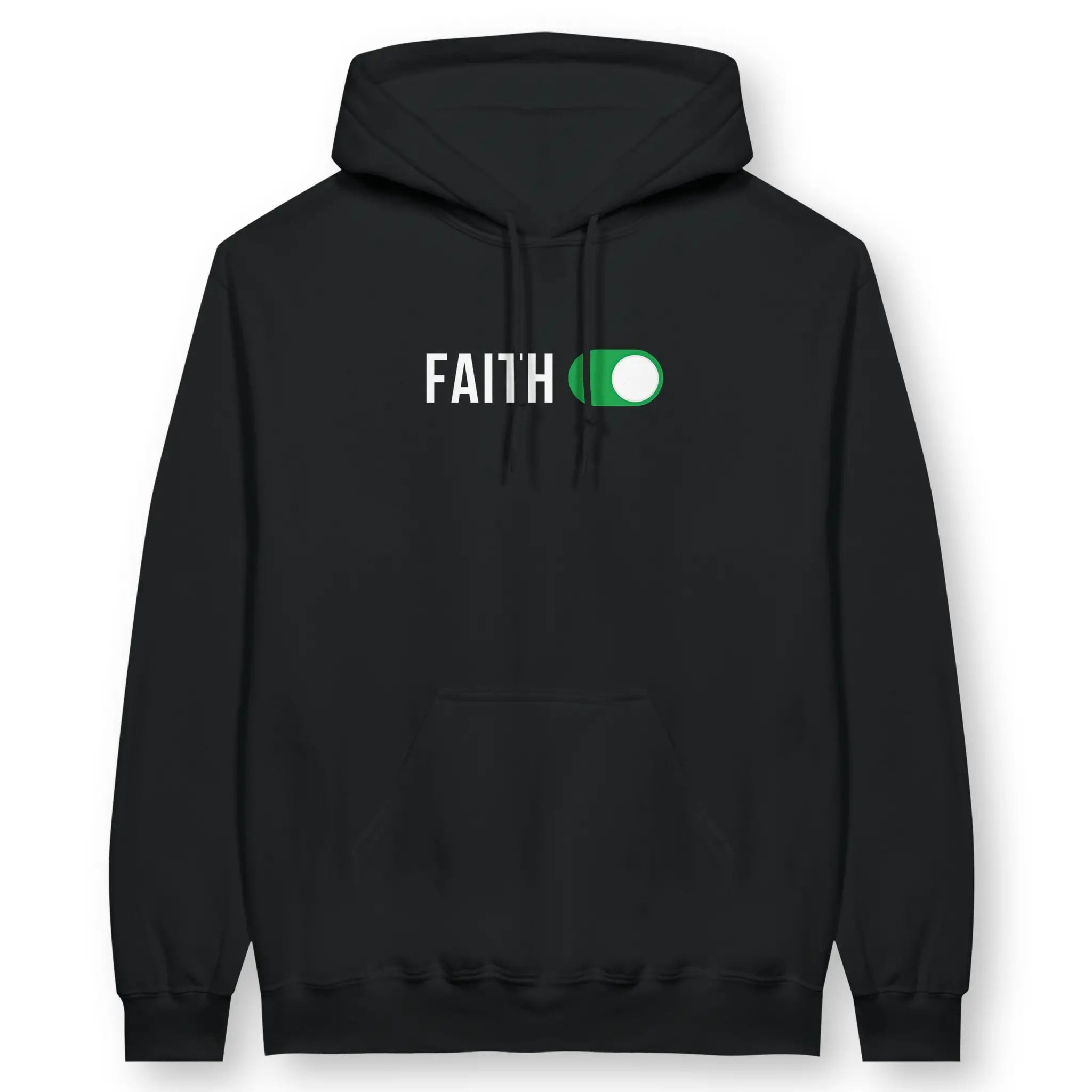 FAITH: ON – Unisex Christian Hoodie designed by 3rd Day Christian Clothing.