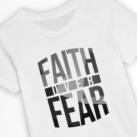 Faith Over Fear 3.0 | Premium Kids' Christian T-Shirt