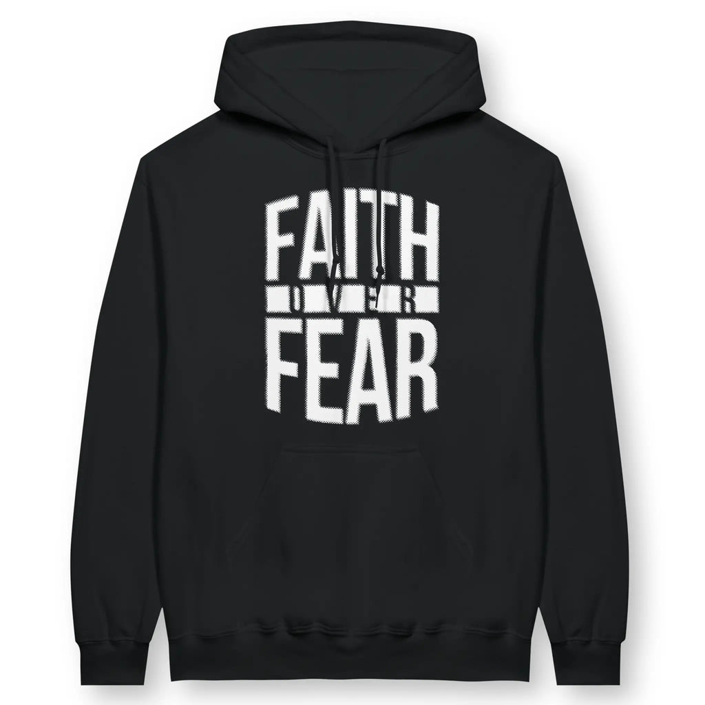 Faith Over Fear – Unisex Christian Hoodie designed by 3rd Day Christian Clothing.