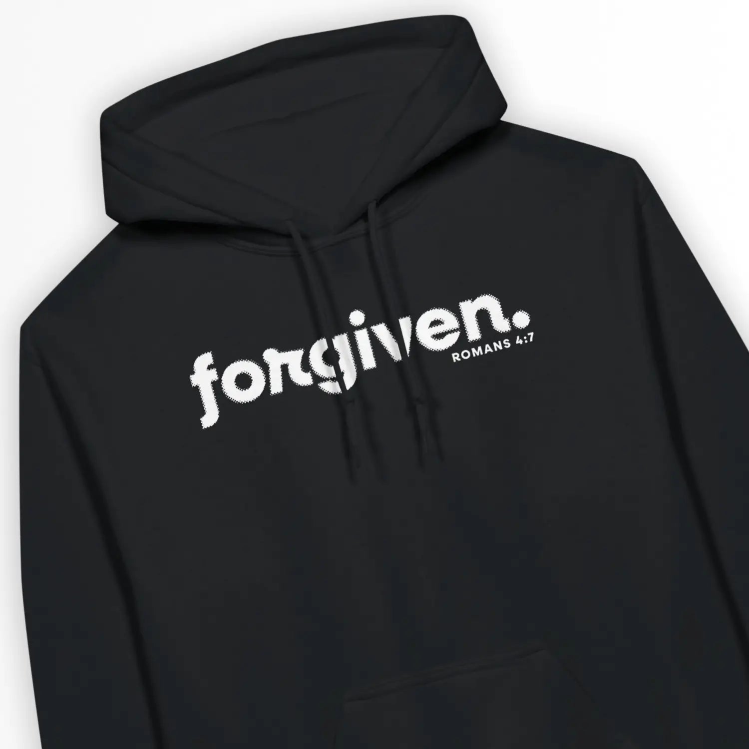 forgiven (Romans 4:7) | Premium Unisex Christian Hoodie designed by 3rd Day Christian Clothing.