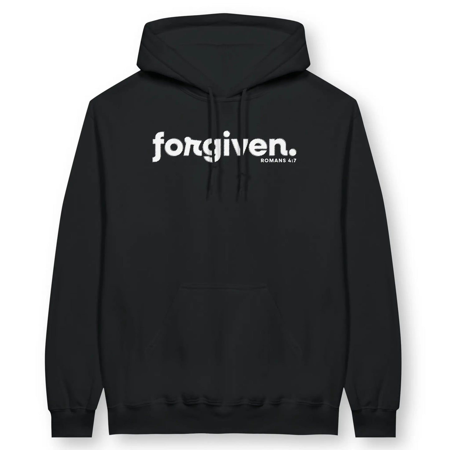 forgiven (Romans 4:7) | Premium Unisex Christian Hoodie designed by 3rd Day Christian Clothing.